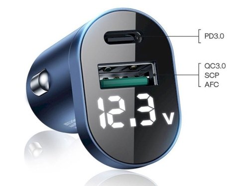 شارژر سریع فندکی جویروم Joyroom 42.5W Intelligent 2-port LED Fast Car Charger C-A17