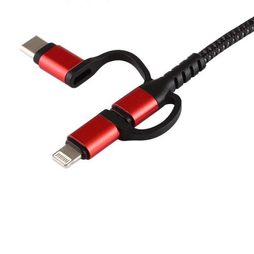کابل تبدیل HDMI/USB به MicroUSB/USB-C/لایتنینگ نیتو مدل NT-HDMI01 طول 1.8 متر