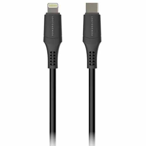 کابل تبدیل Type-C به Lightning پاورولوژی مدل P12CLV2BK PVC Type-C to Lightning Cable