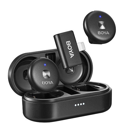 میکروفون بی سیم دو مخاطبه لایتنینگ بویا مدل Boya Omic-D