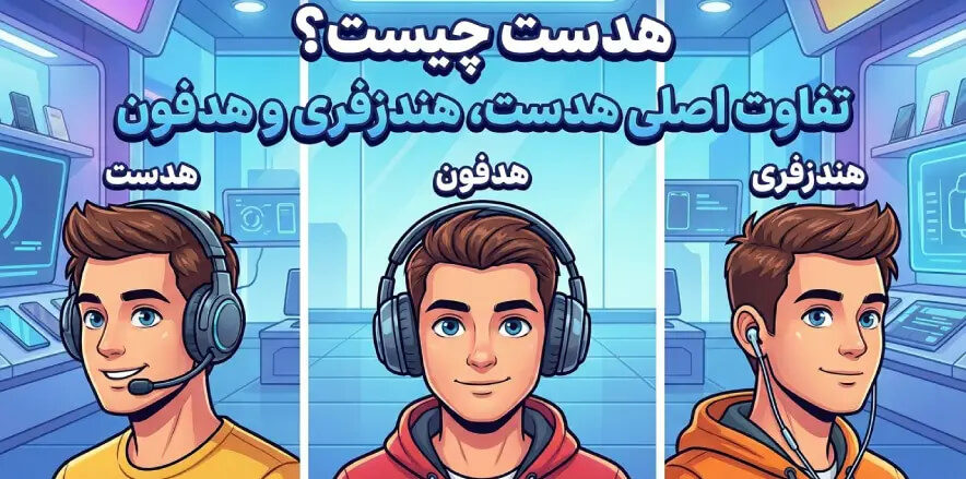 هدست چیست؟ تفاوت اصلی هدست، هندزفری و هدفون
