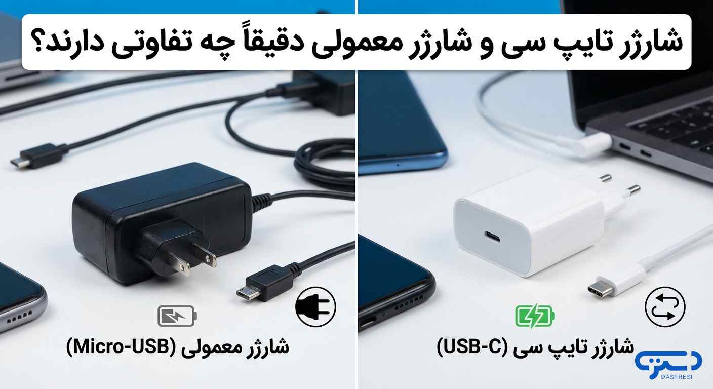 شارژر تایپ سی و شارژر معمولی دقیقاً چه تفاوتی دارند؟