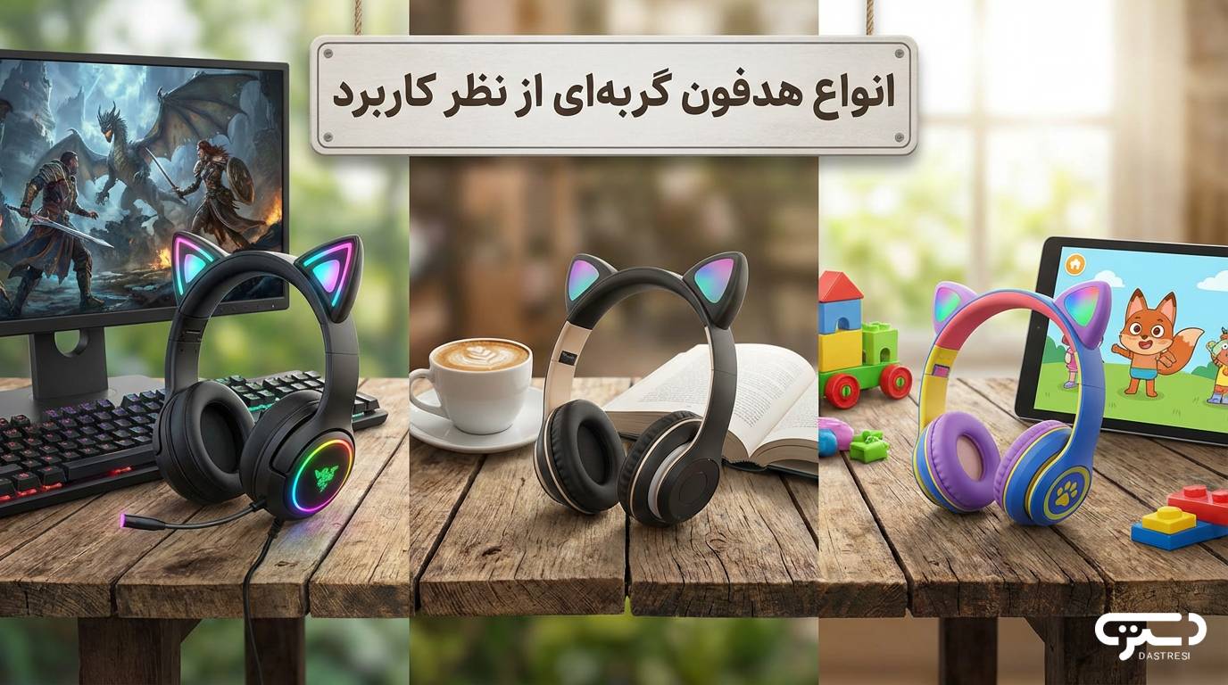انواع هدفون گربه ای از نظر کاربرد