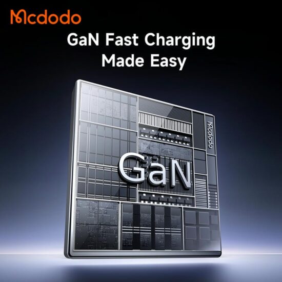 شارژر آداپتور دیواری 4پورت 100وات مک دودو مدل MCDODO GaN CH-8470 با کابل جمع شونده تایپ سی