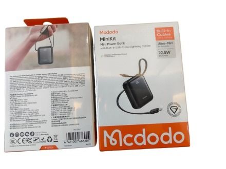پاوربانک 22.5 وات 10000 با کابل متصل مک دودو Mcdodo MiniKit Power Bank MC-862