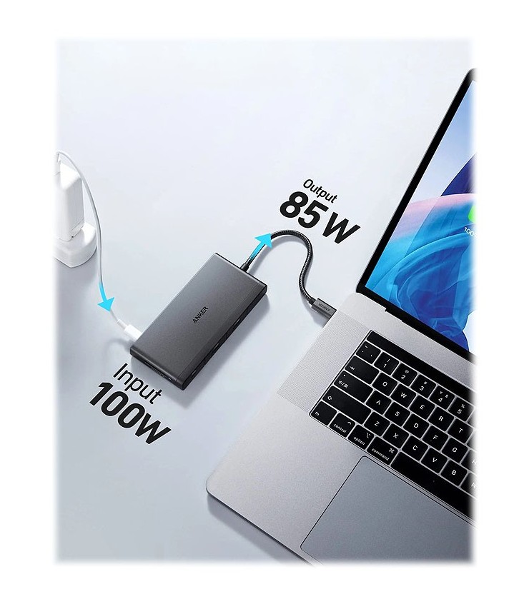 هاب USB-C انکر مدل A8373 ظرفیت ۹ پورت
