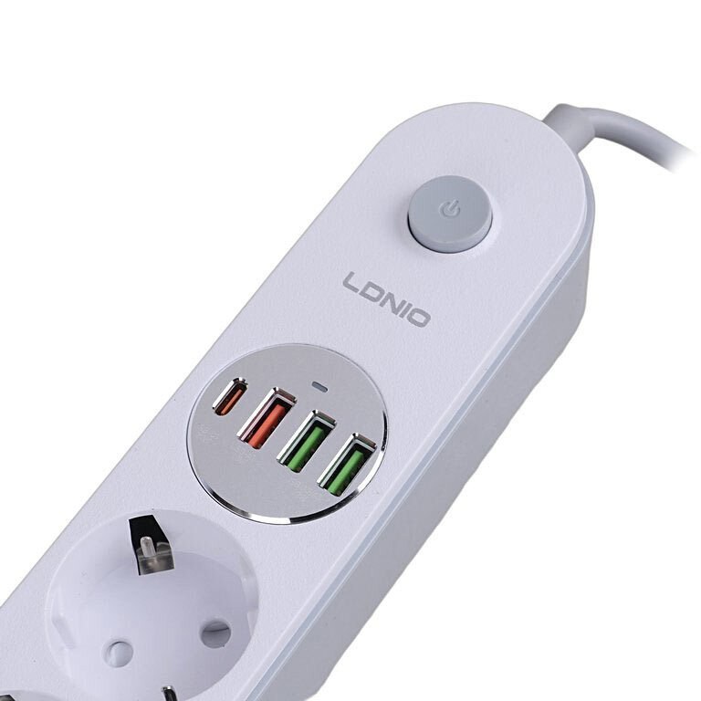 چندراهی برق الدینیو مدل SE1 با کابل ۲ متر و شارژر USB