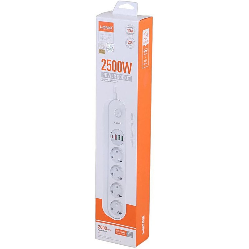 چندراهی برق الدینیو مدل SE1 با کابل ۲ متر و شارژر USB