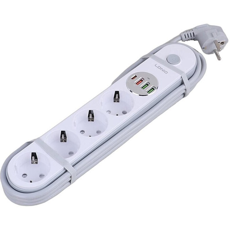 چندراهی برق الدینیو مدل SE1 با کابل ۲ متر و شارژر USB