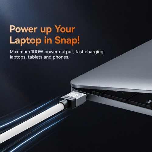 کابل تبدیل USB به USB-C بیسوس مدل CoolPlay Series 100w طول 1 متر