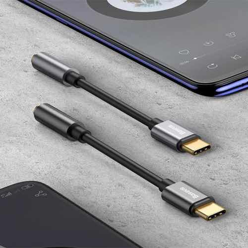 مبدل USB-C به جک 3.5 میلیمتری باسئوس مدل L54