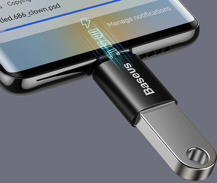 مبدل USB-C به USB 3.1 باسئوس مدل ZJJQ000001