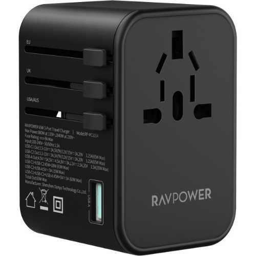 شارژر مسافرتی راوپاور ۶۵ وات مدل RP-PC1034