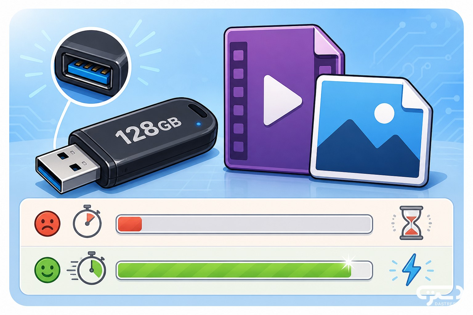 فلش ۱۲۸ گیگ USB3 یا USB2 &mdash; تصویر 2
