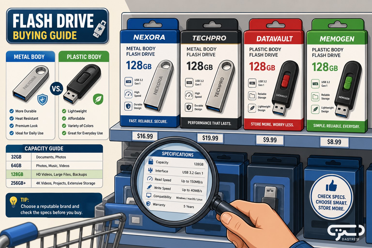 فلش ۱۲۸ گیگ USB3 یا USB2 &mdash; تصویر 3